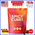 1x Spicy Cubes Hot Peach Gummies With Chili Pepper, Maca Root Muira Puama Gummy