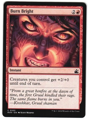 Burn Bright 103 Ravnica Remastered NM MTG