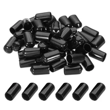 12mm/0.47" Rubber End Caps, 44 Pcs Screw Ends Bolt Tube Thread Protector
