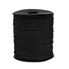 Elastic Cord Stretchy String 1.5mm 109 Yards Black Bracelets Necklaces Beading