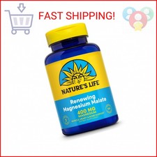 NATURE'S LIFE Renewing Magnesium Malate 400 mg - Bioavailable Magnesium Complex