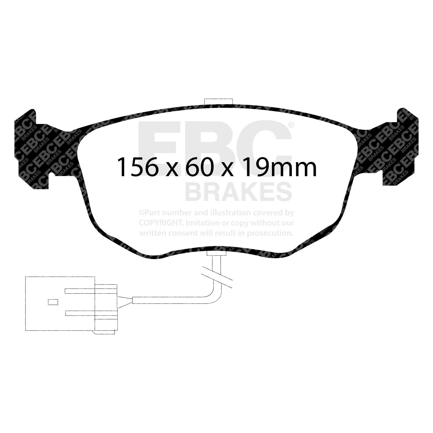 EBC DP4956R BRAKE PAD SET DISC BRAKE Front