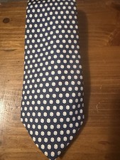 Vineyard Vines Hand Picked Shep Ian Mens Silk Baseball Blue 60 Tie