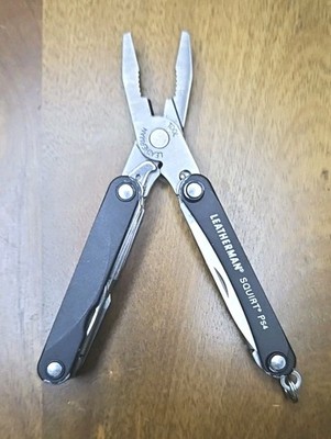 Leatherman Squirt Ps4 Black Keychain Folding Multi Tool Knife 