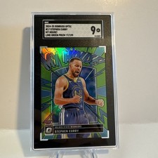 STEPHEN CURRY 2024-25 Donruss Optic 🏀 #17 MY HOUSE! Lime Green Prizm #'d/199🏆