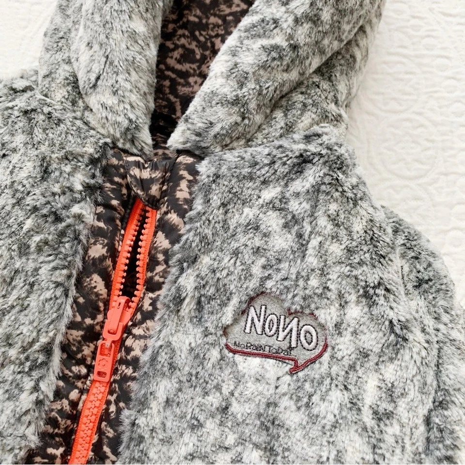 Chaqueta aislante reversible de piel sintética para niñas Nono (talla 9-10) Foto 3 de 4