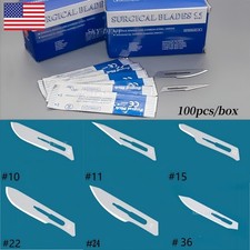 100pcs Scalpel Blades Carbon Steel Surgical Dental Blade Medical Instruments