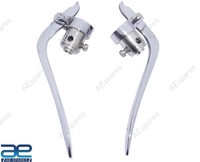 Inverted Chrom Beschichtet Brems Kupplungs Hebel Set 1 Inch FüR BSA Triumph