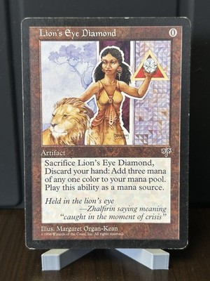 MTG Lion's Eye Diamond Mirage 1996 Rare Reserved List  English