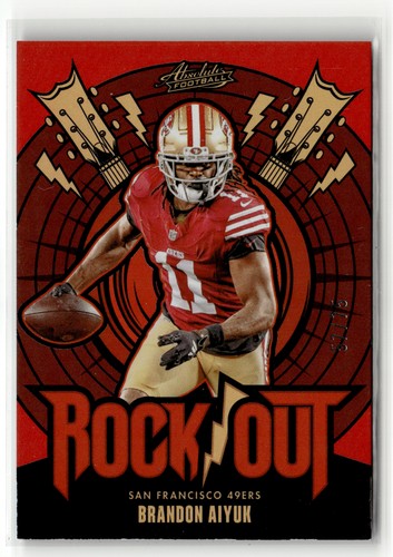 Brandon Aiyuk #RO-BAK 2024 Panini Absolute Rock Out card