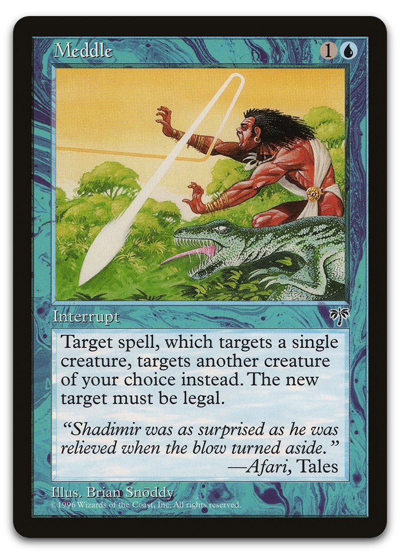 Meddle (HP) Mirage MIR Magic MTG