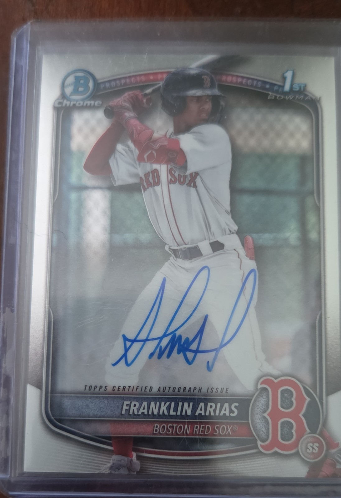 2025 Bowman - Chrome Prospect Autographs Franklin Arias #CPA-FA (AU, RC)