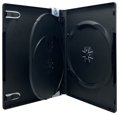 STANDARD Black Triple 3 Disc DVD Cases Lot - Afbeelding 2 van 4