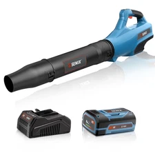 SENIX 58 Volt Max* Cordless Brushless Battery Leaf Blower, 480CFM, 120 MPH