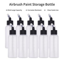 10 St&uuml;ck 65 Ml Airbrush-Farbflaschen Mit Doppelwirkungs-Saugfunktion Airbrush-Zu
