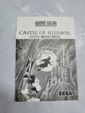 Castle of Illusion Starring Mickey Mouse for Sega Game Gear Instruction Manual