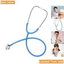 Imaginative Play with Blue Kids Stethoscope - Safe Doctor Toy for Children