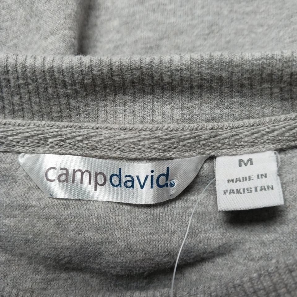 Sudadera Pullover Camp David West Chester University Polar Para Hombre Talla M Gris Foto 3 de 4