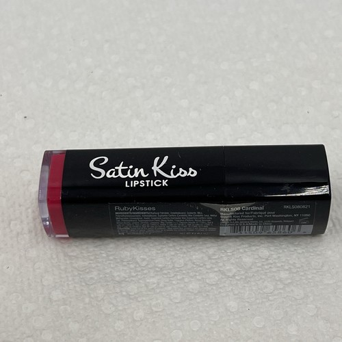 Ruby Kisses Satin Kiss Apply Lipstick Cardinal 2016 Rkls08 New Sealed Red - Picture 8 of 8