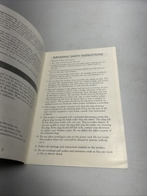 Vectrex Arcade System Owners Manual Only Model HP-3000 And Inset