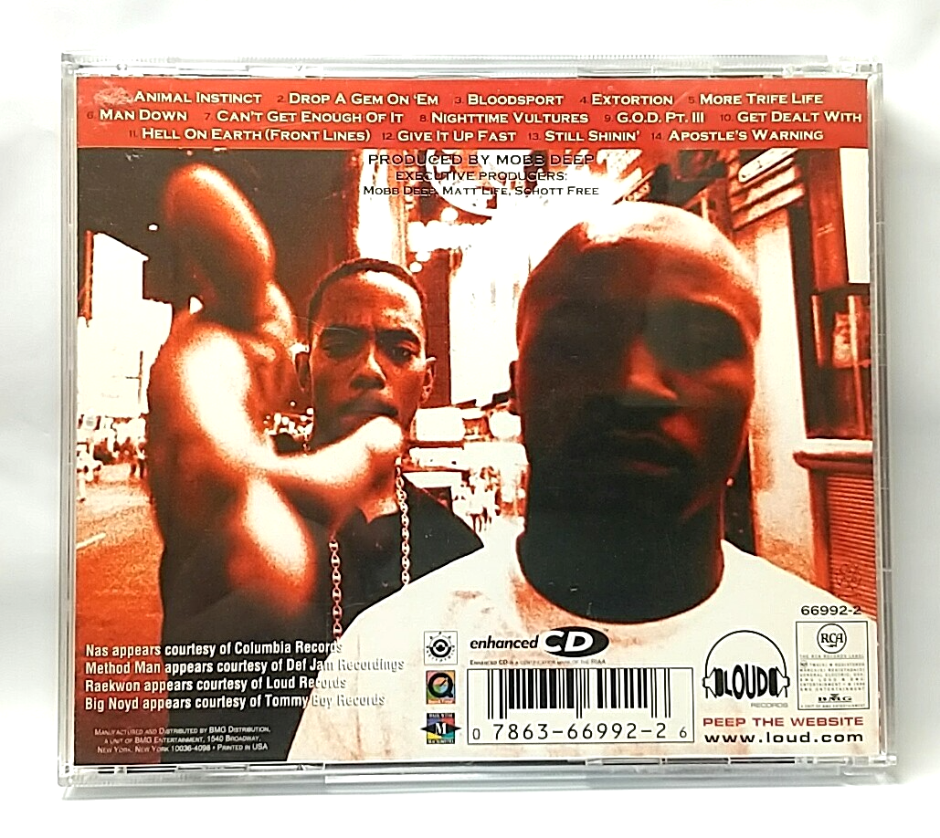 CD) Mobb Deep – Hell On Earth, US OG Press, 07863-66992-2, NM/NM