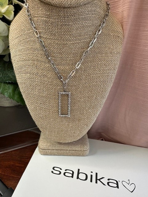 Sabika What Matters Rectangular Necklace from Fal… - image 1