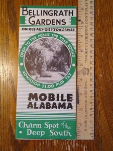 vintage Bellingrath Gardens Brochure - Mobile Alabama