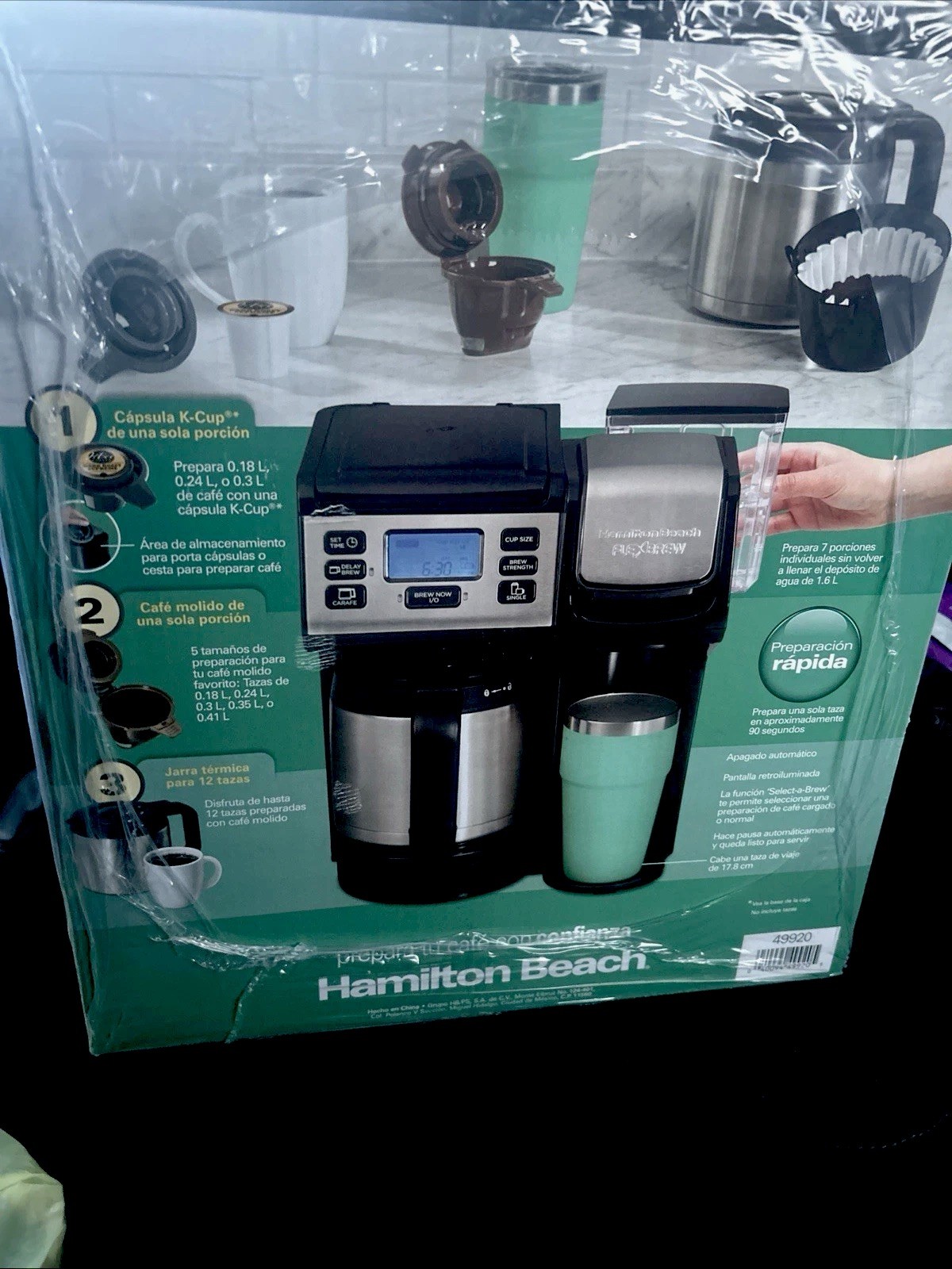 Hamilton Beach 49920 FlexBrew TRIO Coffee Maker 12-Cup Therm