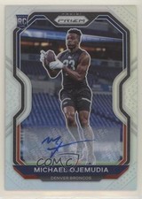 2020 Panini Prizm Rookie Silver Prizm Auto Michael Ojemudia #317 Auto s3g
