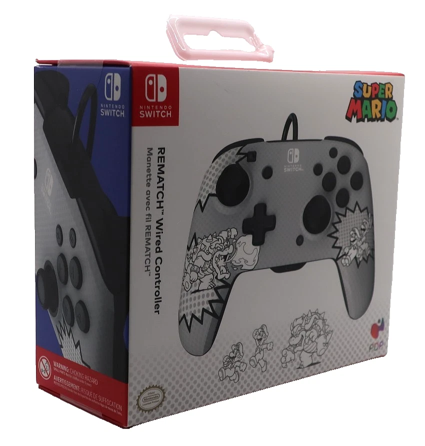 PDP Super Mario Comic Attack Rematch Wireless Controller for Nintendo Switch NEW - Image 2 of 4