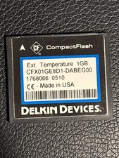 Delkin Devices 1GB Industrial Extended Temp Compact Flash CF Card CFX01GE8D1