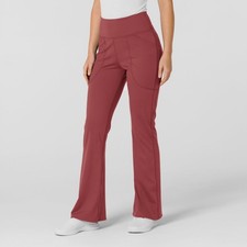 WINK RENEW Knit Women's Flare Yoga Scrub Pant 5459-Ruby