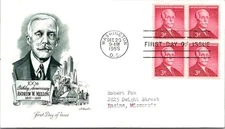 FDC 1955 SC #1072 Artmaster Cachet - Washington DC - Block Of 4 - J26251
