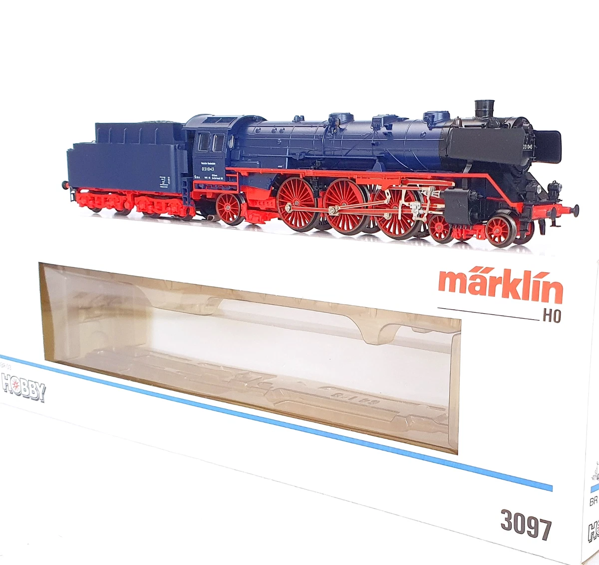 Märklin HO Blue Steam Locomotive Model Railroad Locomotives for