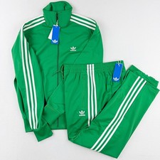 adidas Original Firebird Tracksuit - Size S Mens Jacket  Pants, Green White NWT