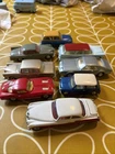 EIGHT VARIOUS VERY WELL REPAINTED DINKY AND CORGI VINTAGE DIECAST VEHICLES