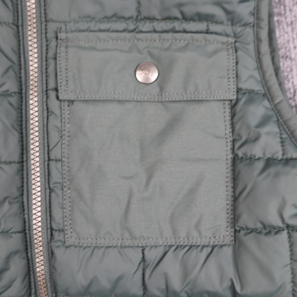 Chaleco Carhartt Mujer Pequeño Verde Sherpa Forrado Acolchado Bolsillos Aislados 102750 Foto 3 de 4
