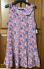 NWT Lauren Ralph Lauren Women's Floral Ruffle Neck Nightgown, Pink, Large
