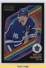 2023-24 O-Pee-Chee Platinum Retro Pack Wars Black Variant Mitch Marner #R-9 READ