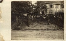 WWI 1917 German Army military band concert Luemschwiller France RPPC real photo
