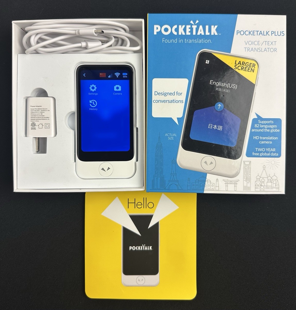 Pocketalk Plus-Real Time, Two-Way Voice & Camera 82 Language