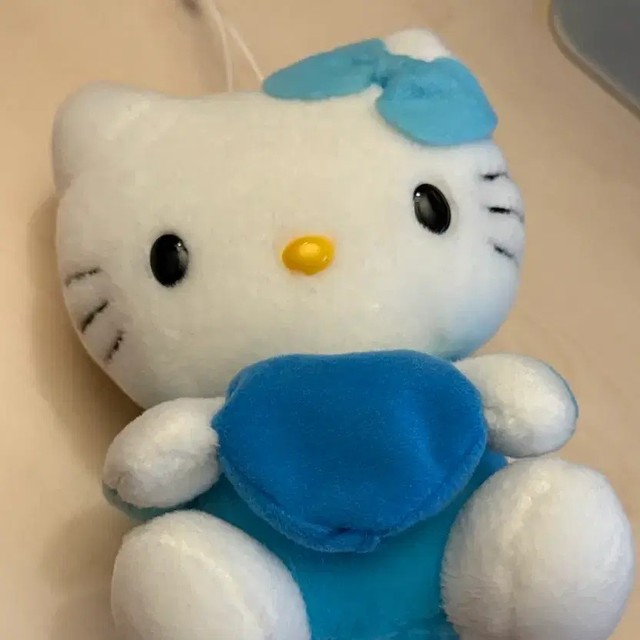 Vintage Hello Kitty Classic Plush Toy (2000s, Rare, Blue)