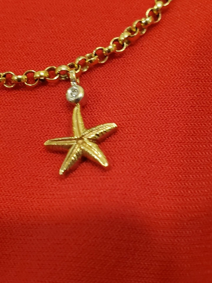 Изысканный 14K золото (585) морской жизни браслет с брелоками - бриллиант рубин сапфир изумруд - Изображение 4 из 4