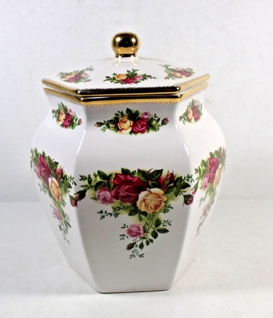 Old Country Roses Cookie Jar for sale | eBay