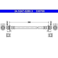 ATE 24.5247-0280.3 Bremsschlauch