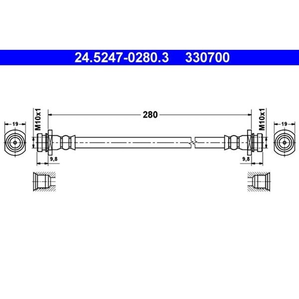 ATE 24.5247-0280.3 Bremsschlauch-image