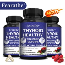 Herbal Thyroid Support Complex-Iodine with BIOPERINE，Adrenal Function Enhancer