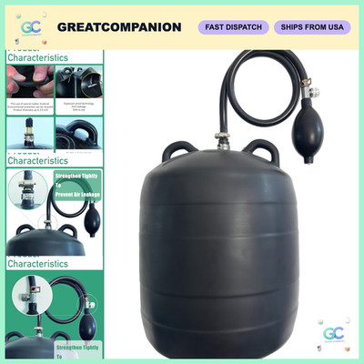 Inflatable Pipe Plug Balloon for Sewer Testing, Plumbing Pressure Bladder & Air