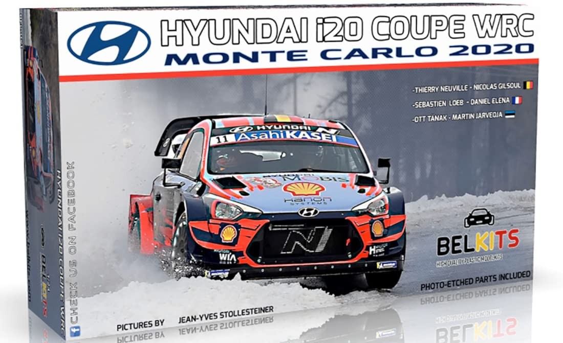 Platz Belkit 1/24 Hyundai i20 Coupe WRC 2020 Monte Carlo Rally Winner Plastic Mo
