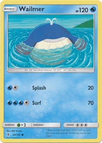 4 x Wailmer (Guardians Rising 29/145) - Common